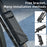 WEST BIKING 80cm Portable 6-section Folding Anti-theft Lock for Bike / Motorcycle - Black - 6