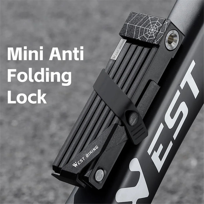 WEST BIKING YP0705105 Six-section Folding Lock for Bicycle / Electric Bicycle / Motorcycle - 3