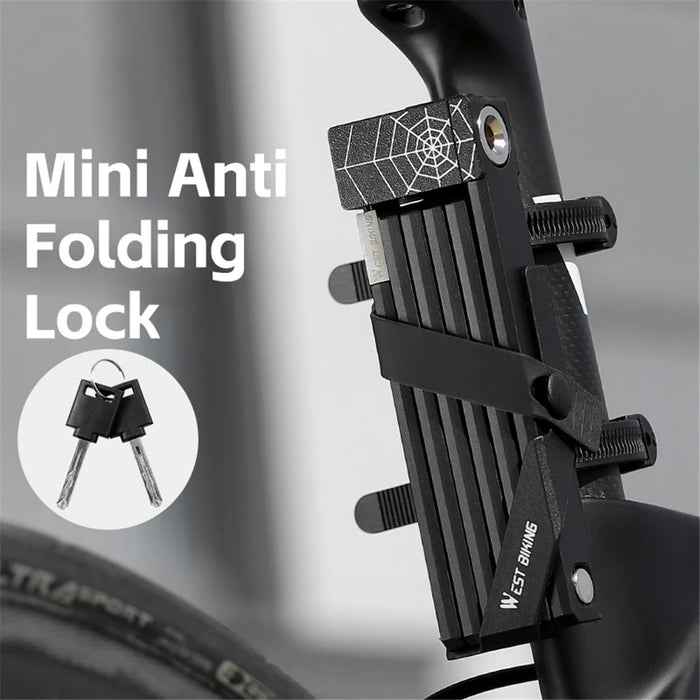 WEST BIKING YP0705105 Six-section Folding Lock for Bicycle / Electric Bicycle / Motorcycle - 4