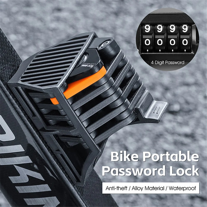 WEST BIKING YP0705098 Bike Folding Password Lock Extended Anti-theft Lock - 2