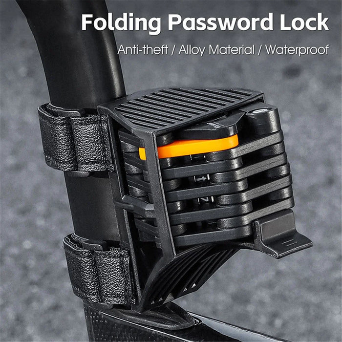 WEST BIKING YP0705098 Bike Folding Password Lock Extended Anti-theft Lock - 3