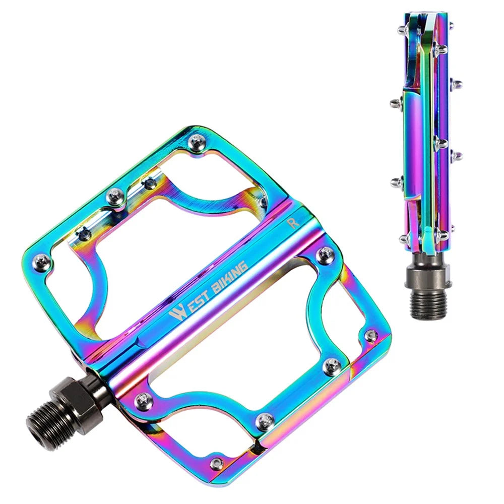 WEST BIKING YP0802081 Colorful Anti-slip Bicycle Pedals 3 Bearings Ultra-light MTB Road Bike Part - 2