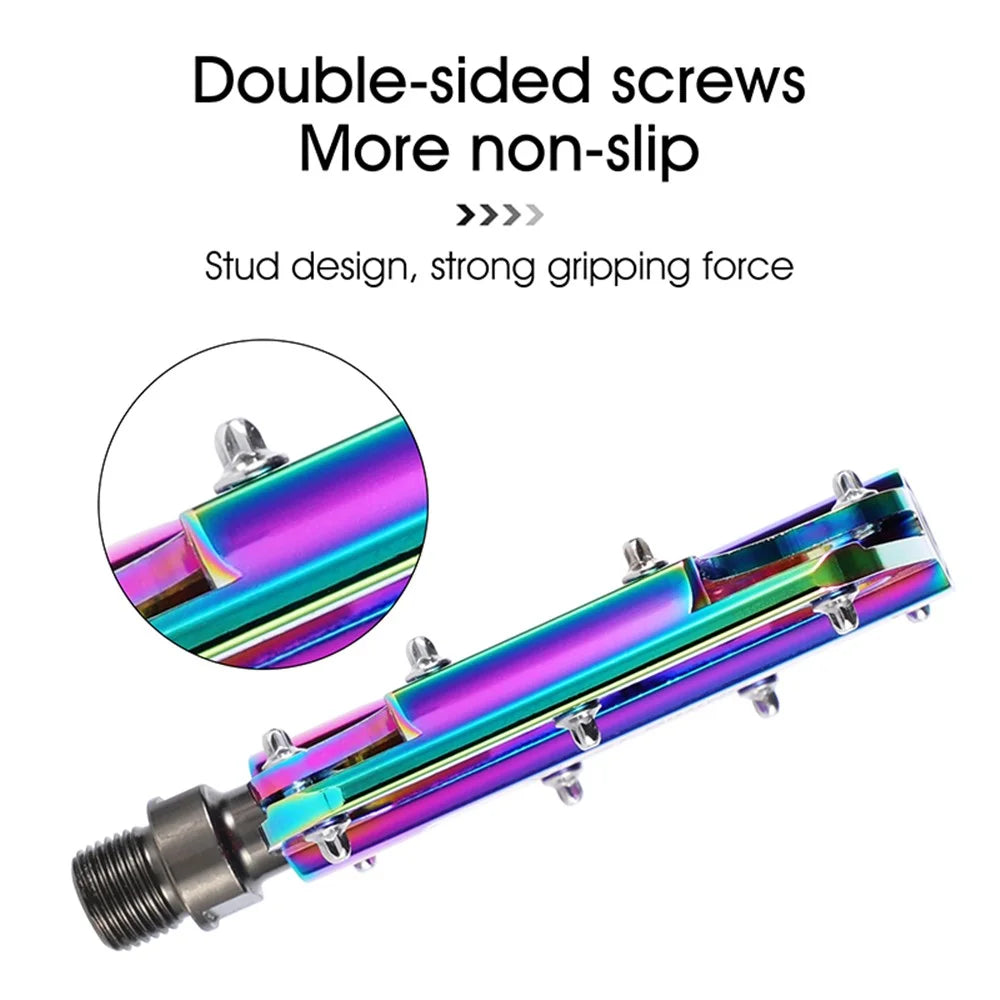 WEST BIKING YP0802081 Colorful Anti-slip Bicycle Pedals 3 Bearings Ultra-light MTB Road Bike Part - 4