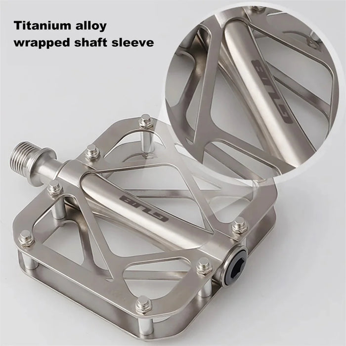 GUB GC090 1 Pair MTB Road Bicycle Anti-Slip Pedals Titanium Alloy Bike Cycling Pedals - 7