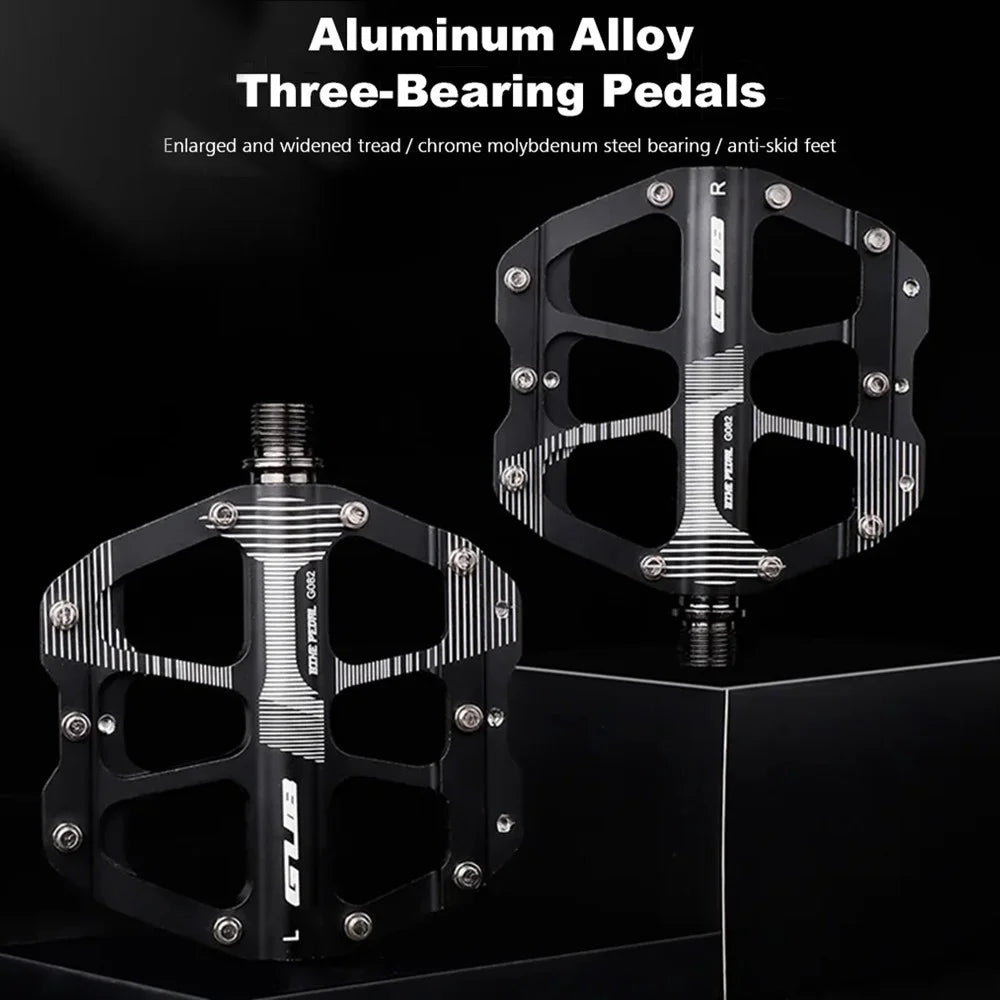 GUB G082 1 Pair Bicycle Pedals MTB Bike Cycling Accessories 3-Bearing Aluminum Alloy Pedals - 2