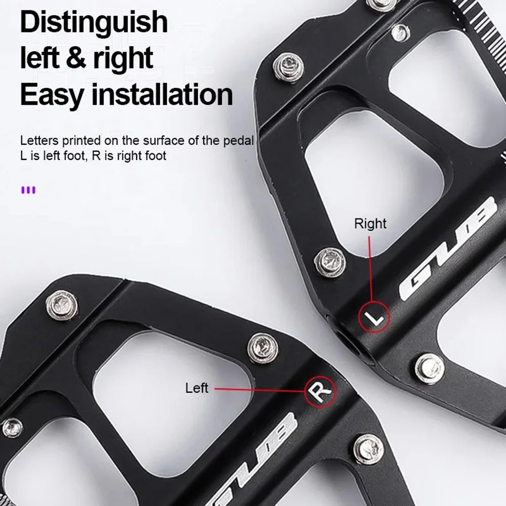 GUB G082 1 Pair Bicycle Pedals MTB Bike Cycling Accessories 3-Bearing Aluminum Alloy Pedals - 7