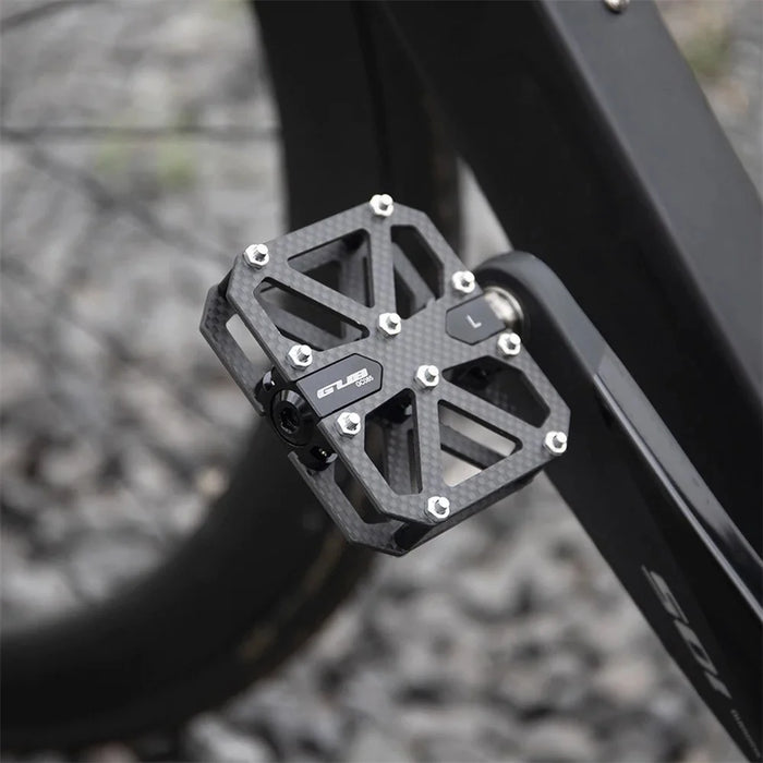 GUB GC085 Anti-Slip Bicycle Pedals Triple Bearing Carbon Fiber Mountain Bike Cycling Pedals - 2