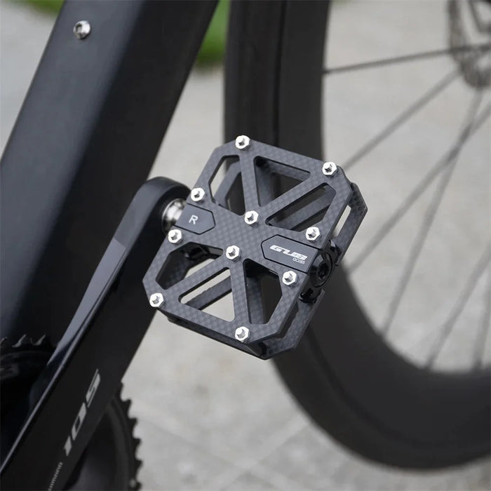 GUB GC085 Anti-Slip Bicycle Pedals Triple Bearing Carbon Fiber Mountain Bike Cycling Pedals - 3