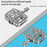 GUB GC091 1 Pair Mountain Road Bicycle Anti-Slip Pedals Titanium Alloy Hollow Out Cycling Pedals - 3