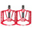 WHEEL UP 311 CNC Aluminum Alloy Bicycle Pedals Cycling Sealed Bearing Pedals Non-slip MTB Bike Pedals - Red - 1