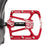 WHEEL UP 311 CNC Aluminum Alloy Bicycle Pedals Cycling Sealed Bearing Pedals Non-slip MTB Bike Pedals - Red - 2