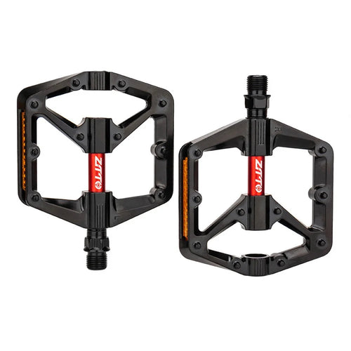ZTTO B572 Hollow MTB Bicycle Pedal Aluminum Alloy Double DU Bearings Bike Pedals - 1