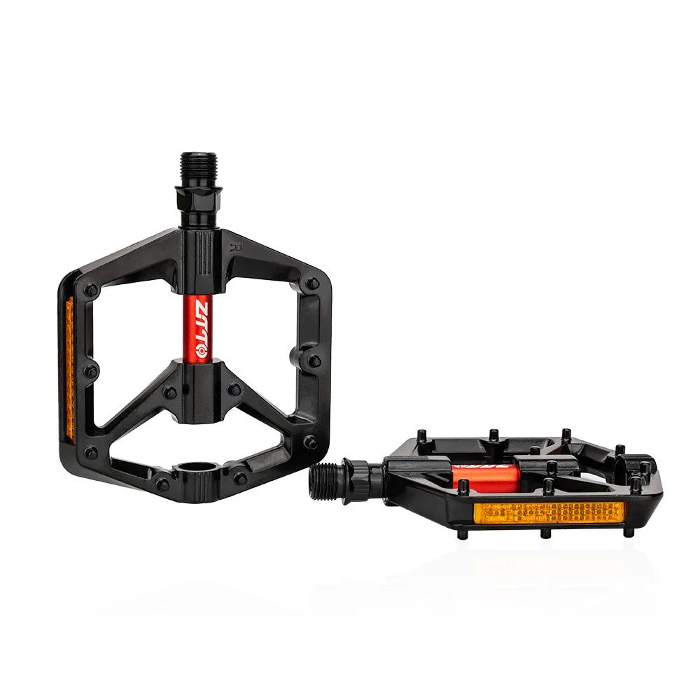 ZTTO B572 Hollow MTB Bicycle Pedal Aluminum Alloy Double DU Bearings Bike Pedals - 2
