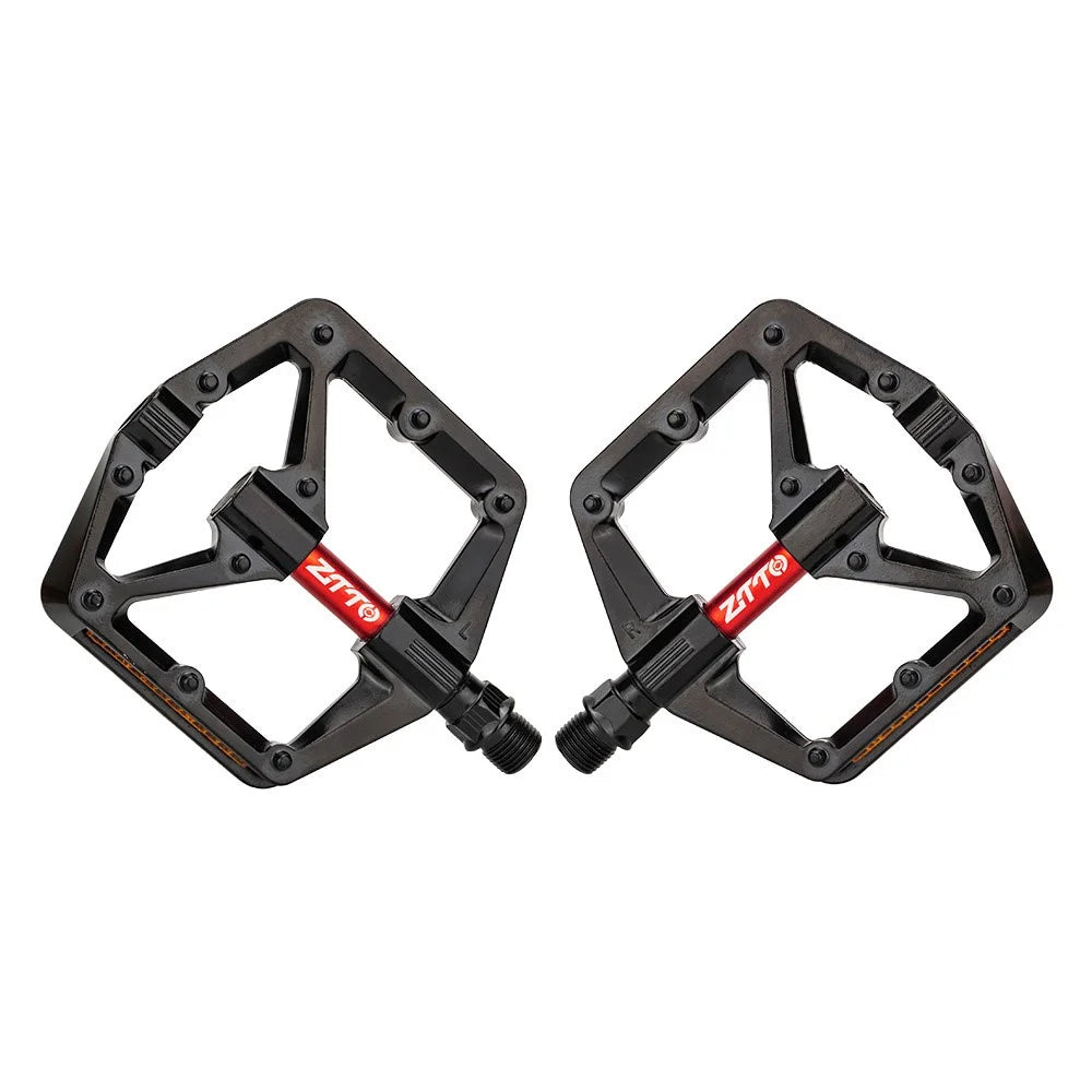 ZTTO B572 Hollow MTB Bicycle Pedal Aluminum Alloy Double DU Bearings Bike Pedals - 5