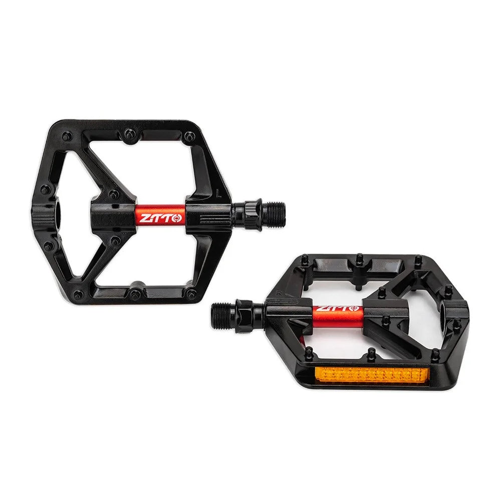 ZTTO B572 Hollow MTB Bicycle Pedal Aluminum Alloy Double DU Bearings Bike Pedals - 6