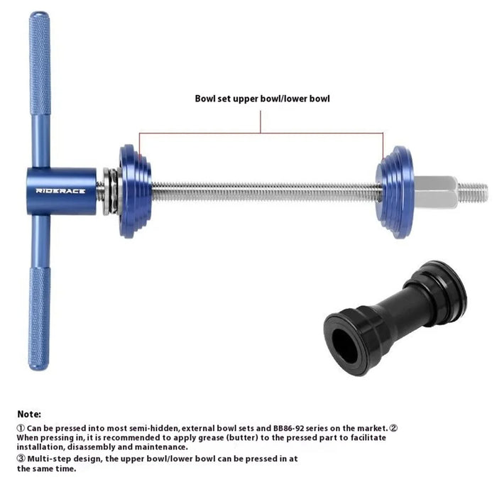 RIDERACE RR9474 Bicycle Bottom Bracket BB Installation Tool Mountain Bike Headset Press Tool - 7