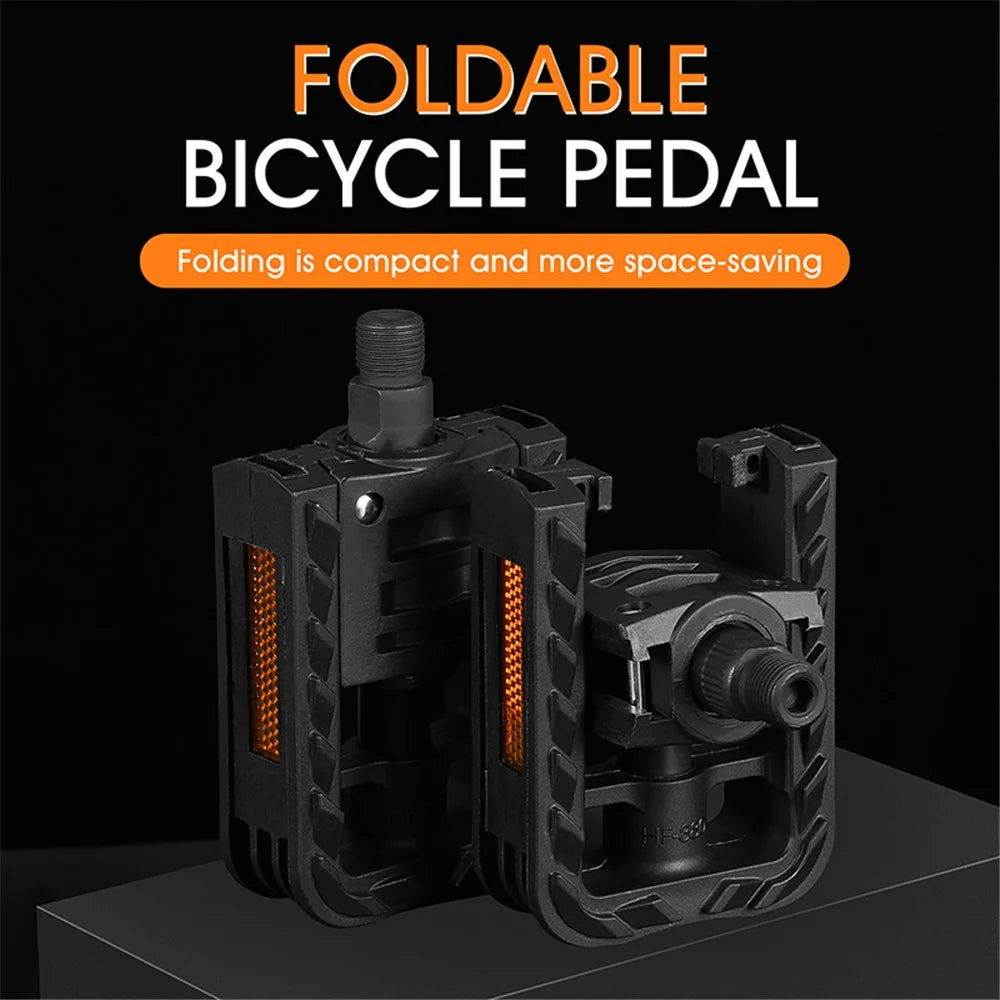 1 Pair YP0802082 Foldable Bicycle Pedals MTB Road Mountain Bike Non-slip Pedal Cycling Parts - 3