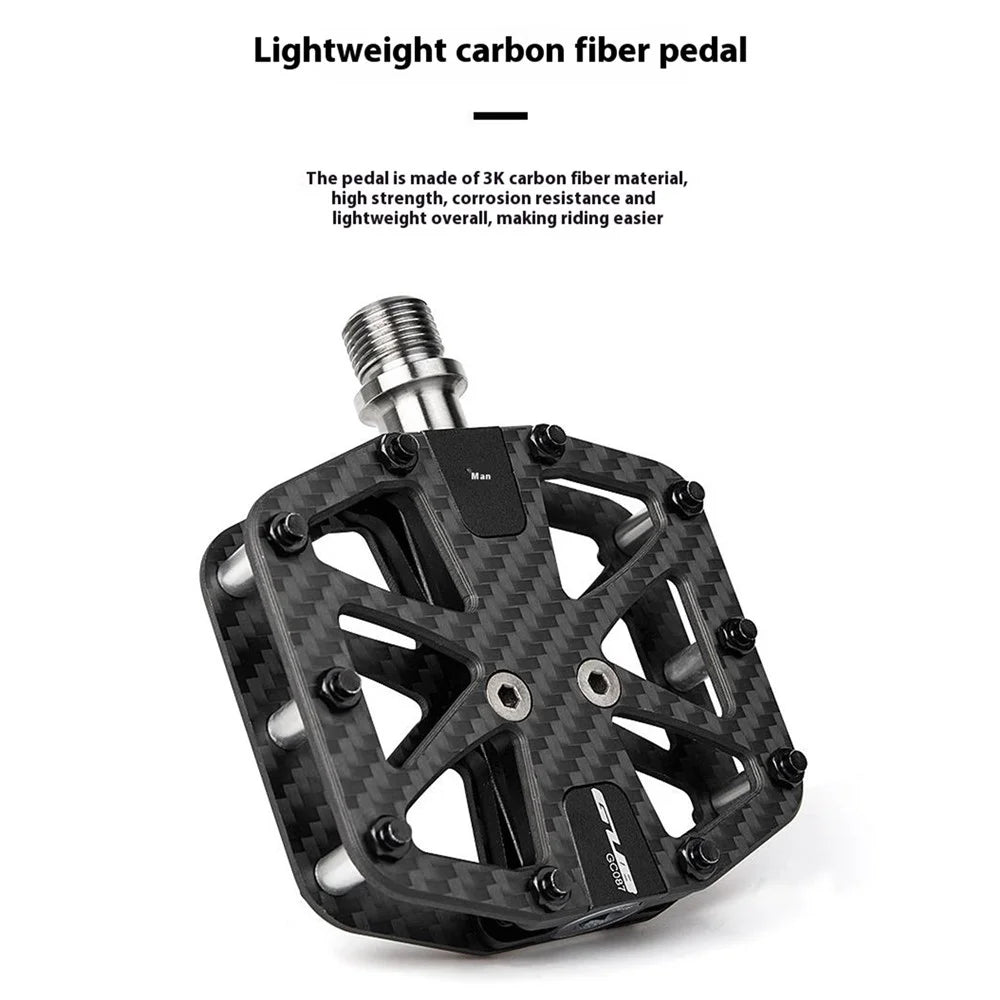 GUB GC086 1 Pair Carbon Fiber Pedals Triple Sealed Bearings Bicycle Pedals for Mountain Bike Road Bike - 2