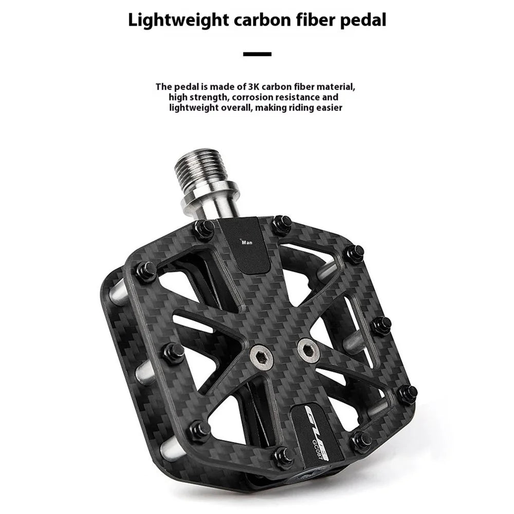 GUB GC087 1 Pair Carbon Fiber Pedals for Mountain Bike / Road Bike Triple Sealed Bearing Racing Pedal - 2