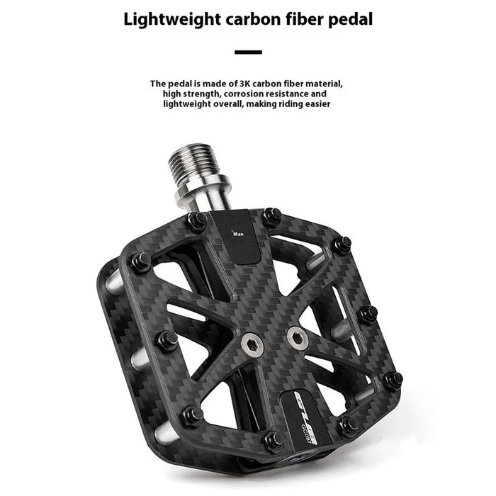 GUB GC087 1 Pair Carbon Fiber Pedals for Mountain Bike / Road Bike Triple Sealed Bearing Racing Pedal - 2