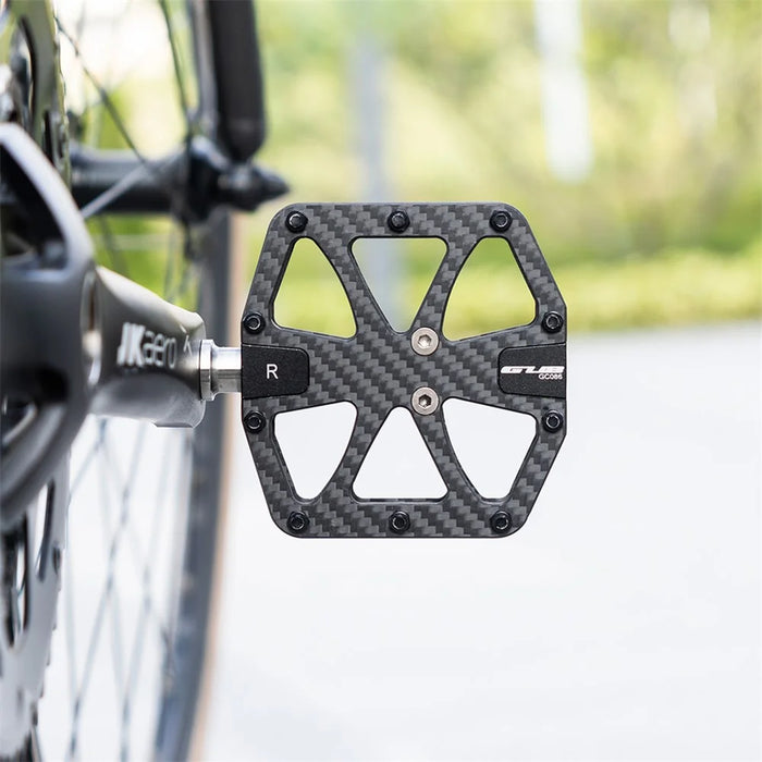 GUB GC087 1 Pair Carbon Fiber Pedals for Mountain Bike / Road Bike Triple Sealed Bearing Racing Pedal - 3