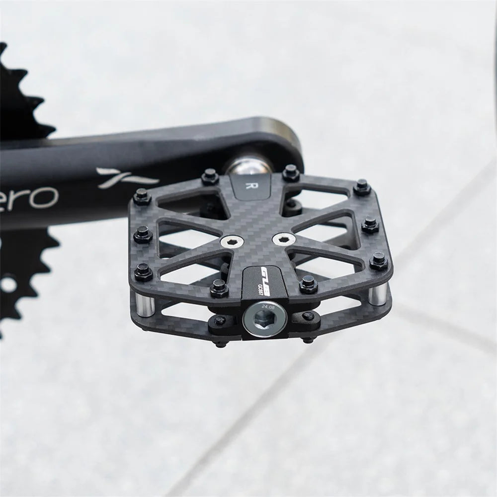 GUB GC087 1 Pair Carbon Fiber Pedals for Mountain Bike / Road Bike Triple Sealed Bearing Racing Pedal - 5