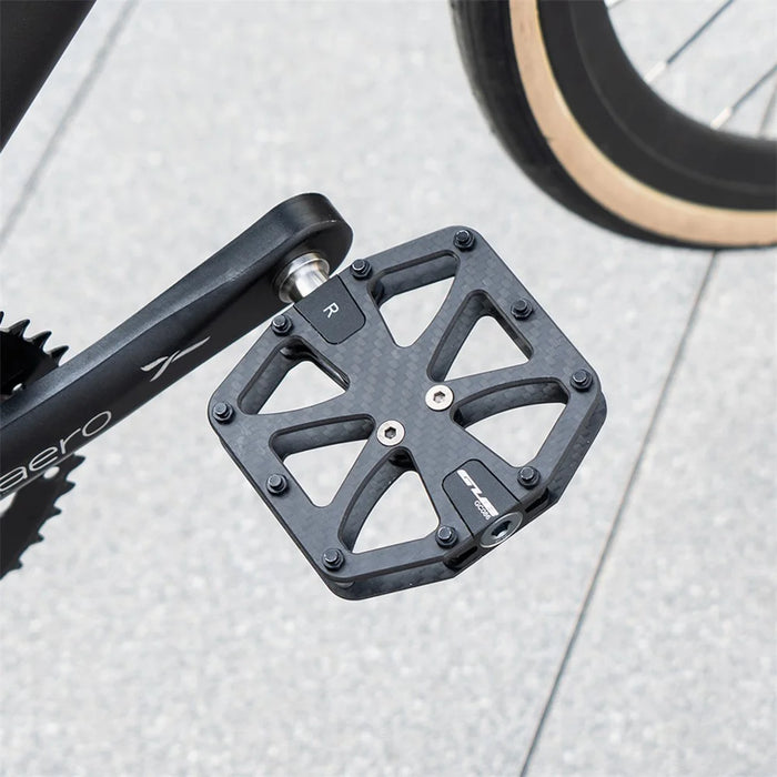 GUB GC087 1 Pair Carbon Fiber Pedals for Mountain Bike / Road Bike Triple Sealed Bearing Racing Pedal - 6