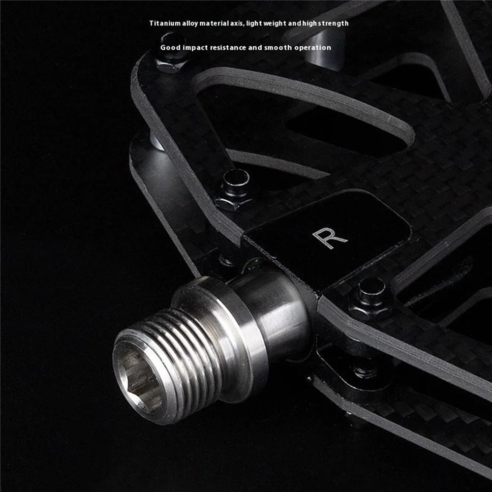 GUB GC087 1 Pair Carbon Fiber Pedals for Mountain Bike / Road Bike Triple Sealed Bearing Racing Pedal - 7