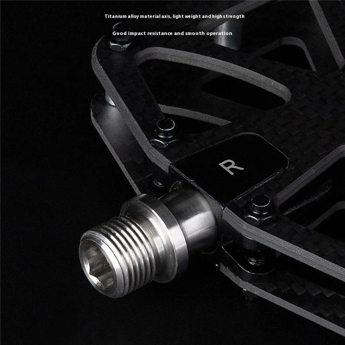 GUB GC087 1 Pair Carbon Fiber Pedals for Mountain Bike / Road Bike Triple Sealed Bearing Racing Pedal - 7
