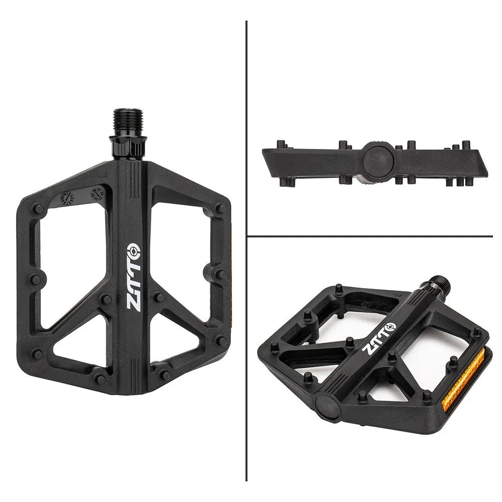 ZTTO C579A 1 Pair Mountain Bike Pedals Nylon Fiber Wide Platform Anti Slip Double DU Bearing Cycling Pedals - 3