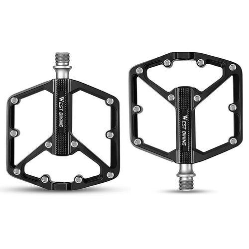 WEST BIKING YP0802131 1 Pair Bike Pedals Aluminum Alloy Triple Bearing Cycling Pedals for Mountain Road Bikes - 1