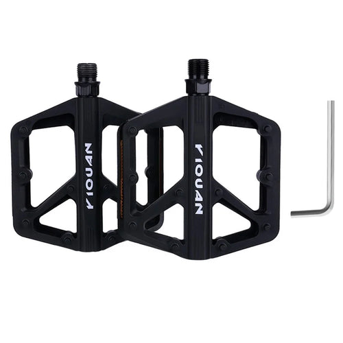 YIQUAN 10EE0052 1 Pair Mountain Bike Nylon Pedals Road MTB Bike MTB Anti Slip Bearing Cycling Foot Pedal - Black - 1