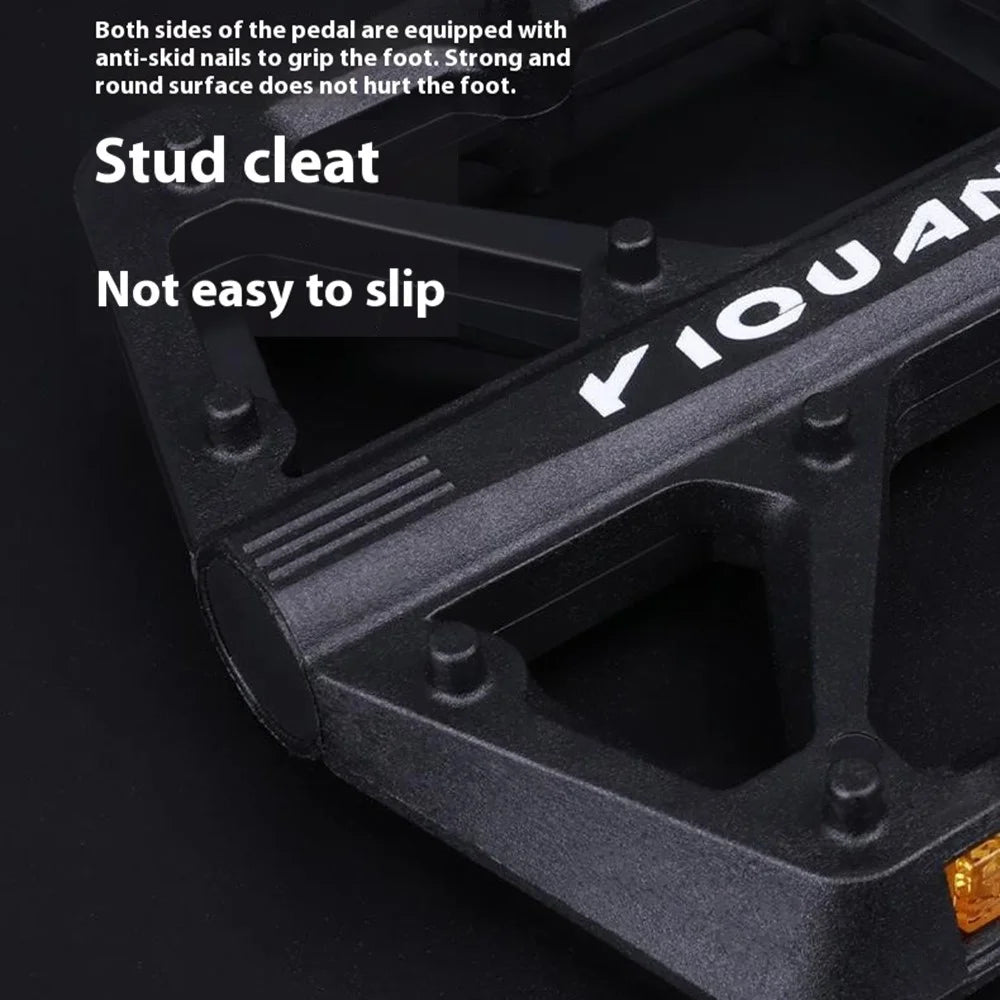 YIQUAN 10EE0052 1 Pair Mountain Bike Nylon Pedals Road MTB Bike MTB Anti Slip Bearing Cycling Foot Pedal - Black - 4