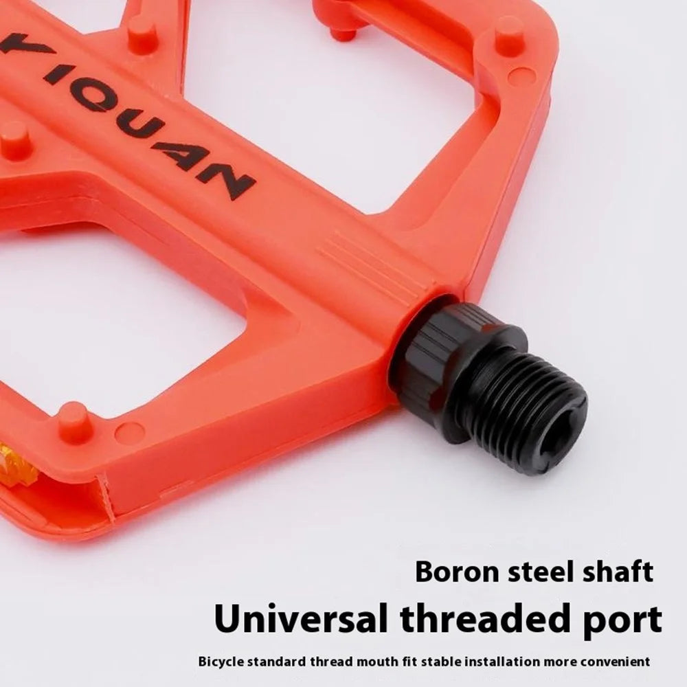 YIQUAN 10EE0052 1 Pair Mountain Bike Nylon Pedals Road MTB Bike MTB Anti Slip Bearing Cycling Foot Pedal - Black - 7
