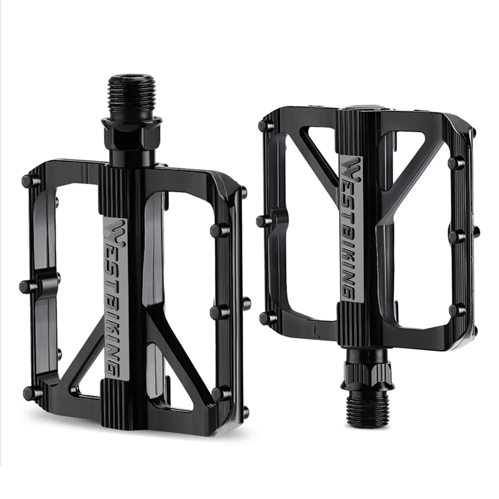 WEST BIKING YP0802126 1 Pair Bike Pedals Triple Bearing Aluminum Alloy MTB Bicycle Foot Pedals - 1