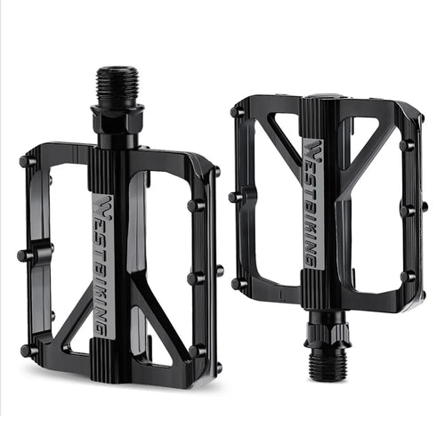 WEST BIKING YP0802126 1 Pair Bike Pedals Triple Bearing Aluminum Alloy MTB Bicycle Foot Pedals - 1