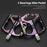 WEST BIKING 3 Bearings Mountain Bike Pedals Electroplated Aluminum Alloy Wide Platform Non-Slip Pedals, Black Axis - Purple - 4