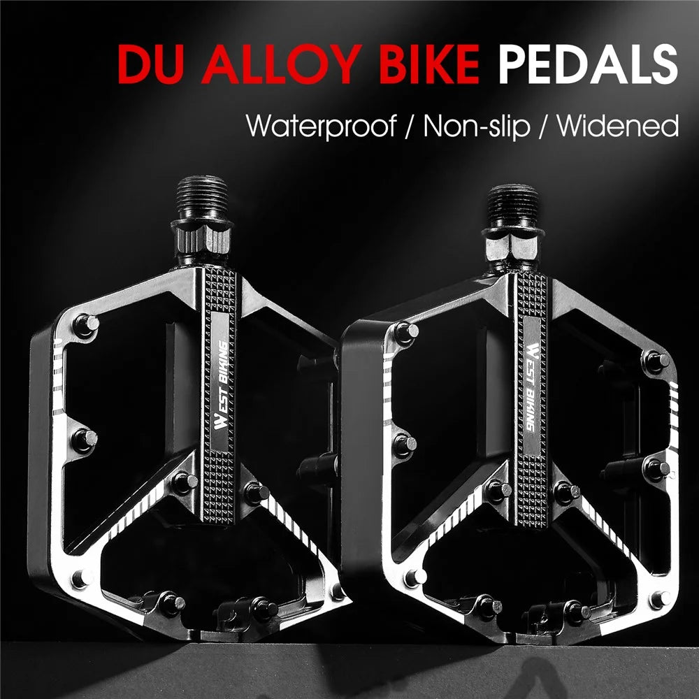 WEST BIKING Quality Practical Bike Pedals Aluminum Alloy Bicycle Pedals BMX MTB Bike Pedals - 2