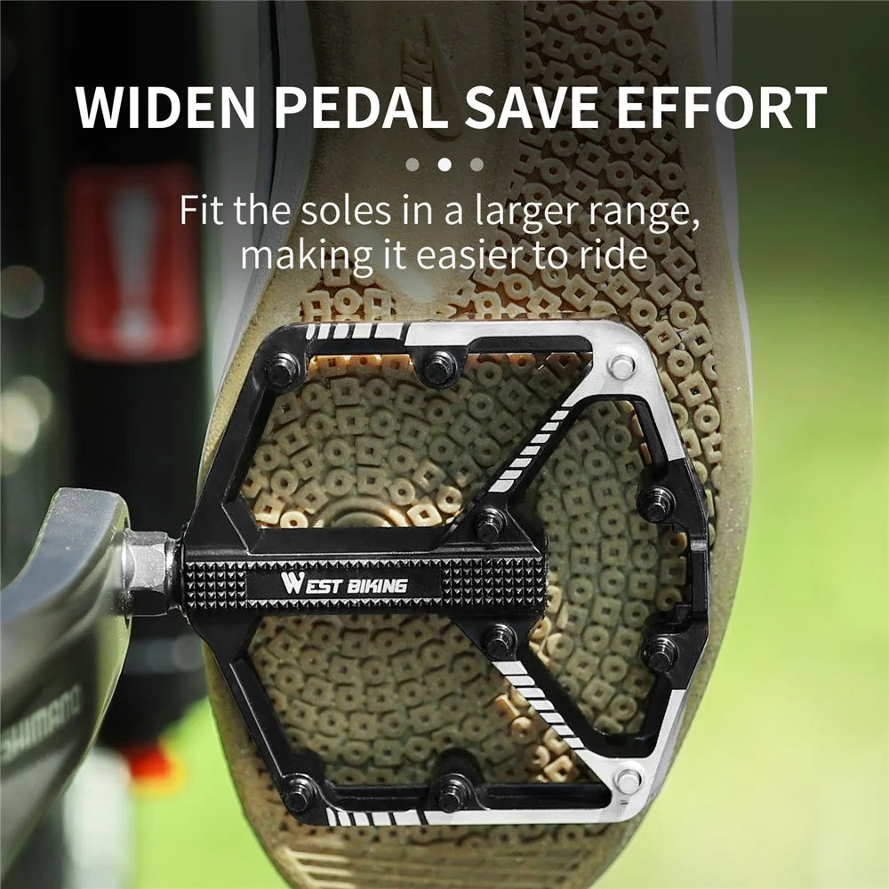 WEST BIKING Quality Practical Bike Pedals Aluminum Alloy Bicycle Pedals BMX MTB Bike Pedals - 4