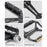 ROCKBROS 1 Pair Bicycle Pedals Aluminum Alloy Mountain Road Bike Pedals Anti-Slip Foot Pedals - Black - 7