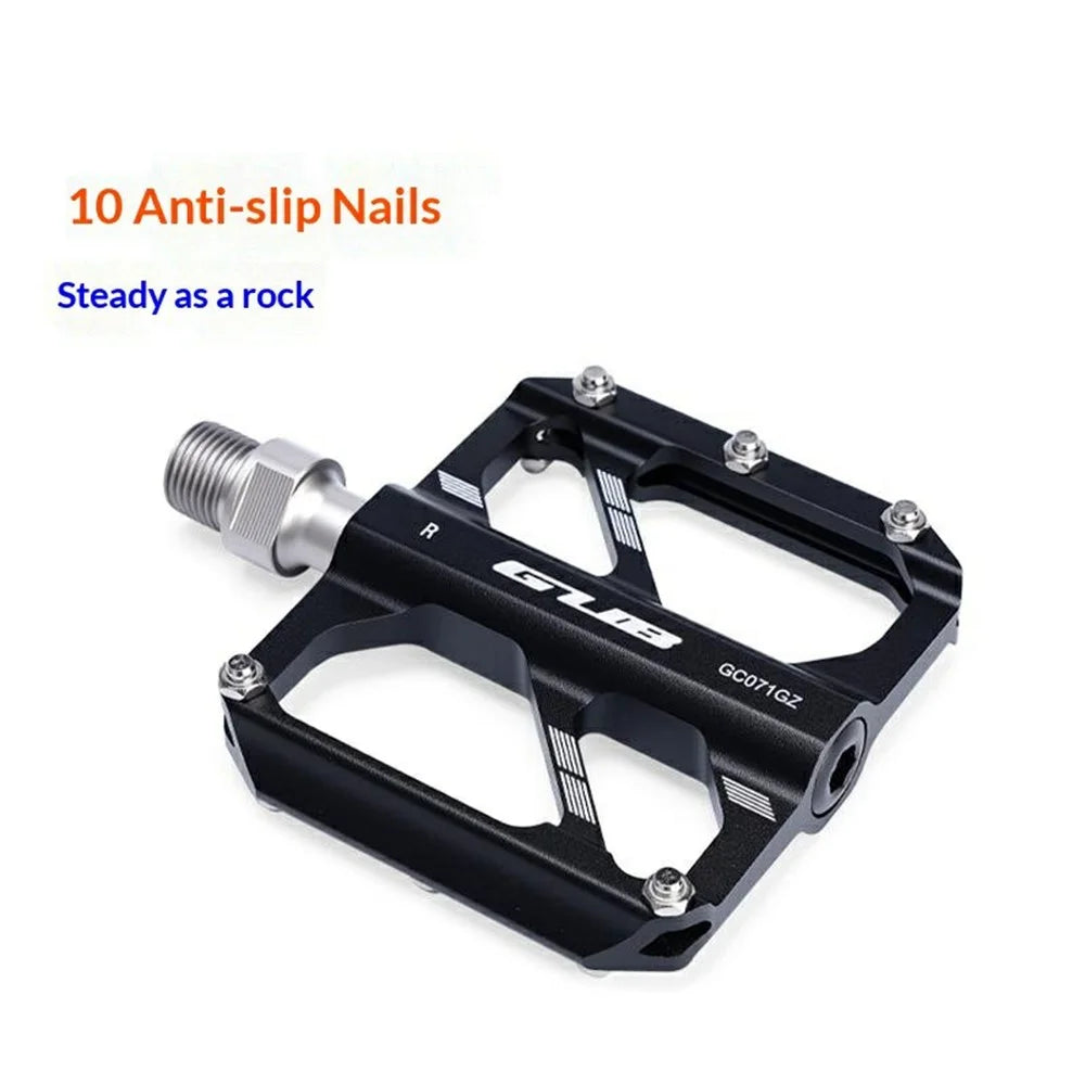 GUB GC071 GZ 1 Pair Aluminum Alloy Pedals Anti Slip Triple Bearing Pedals with Hex Wrench for Mountain  /  Road Bike - Green - 3