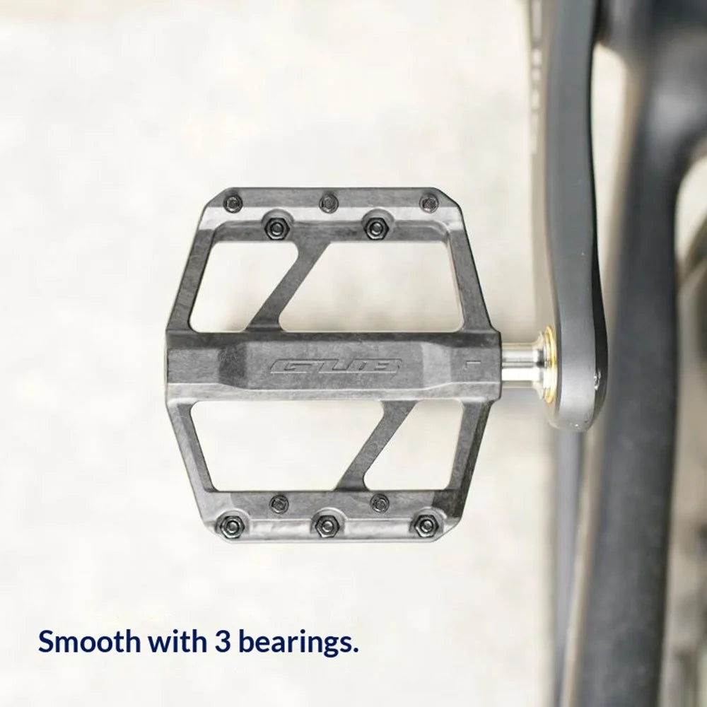 GUB GC072 Bike Pedals Titanium Axle Carbon Fiber Composite MTB / Road Bicycle Pedals Triple Sealed Bearings for Outdoor - 5