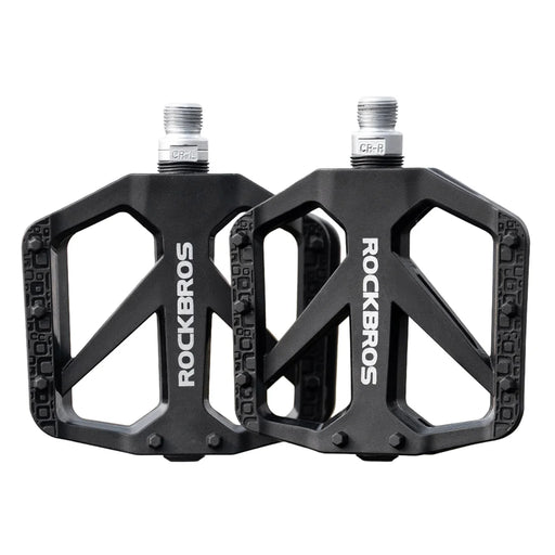 ROCKBROS Widen Pedals for Mountain Bike / Road Bike / Folding Bike Lightweight Non-Slip Pedals Bicycle Accessories - Black/One Size - 1