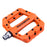 ROCKBROS 2017-12C MTB Pedals Mountain Bike Pedals Lightweight Nylon Fiber Bicycle Platform Pedals for BMX MTB 9/16" - Orange - 2