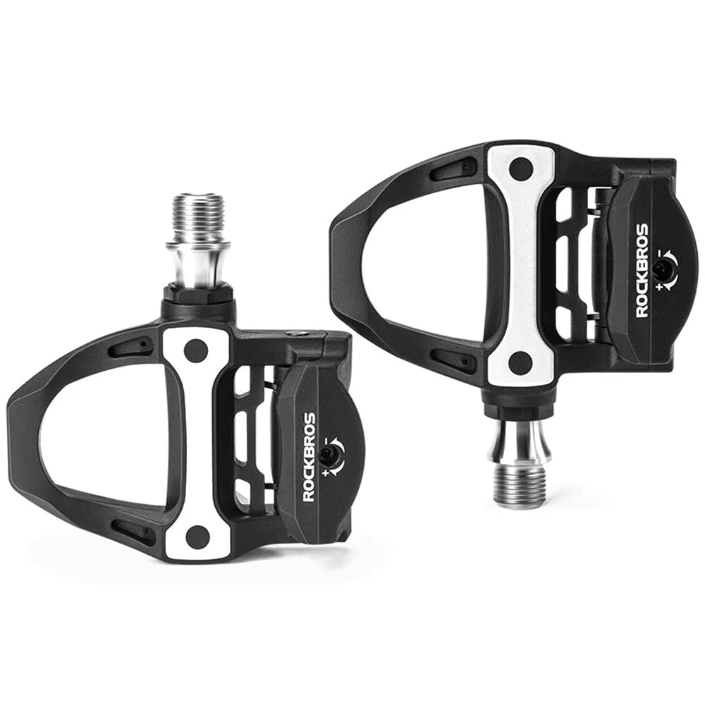 ROCKBROS P601S Road Bike Self-Locking Pedals Carbon Fiber Bearing SPD Titanium Axle Cycling Pedals - 2