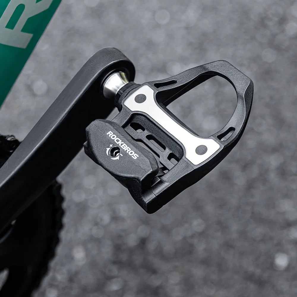 ROCKBROS P601S Road Bike Self-Locking Pedals Carbon Fiber Bearing SPD Titanium Axle Cycling Pedals - 6
