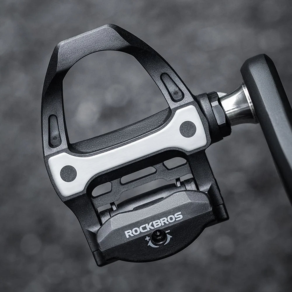 ROCKBROS P601S Road Bike Self-Locking Pedals Carbon Fiber Bearing SPD Titanium Axle Cycling Pedals - 7