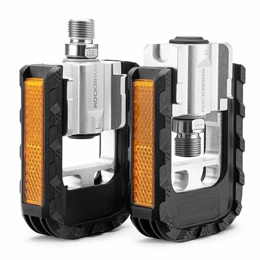 ROCKBROS K502F Lightweight Folding Bike Pedals Quick Release MTB Aluminum Alloy Bicycle Pedals - 1