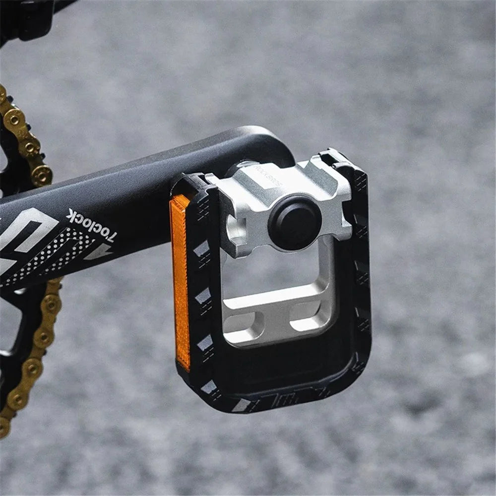 ROCKBROS K502F Lightweight Folding Bike Pedals Quick Release MTB Aluminum Alloy Bicycle Pedals - 5