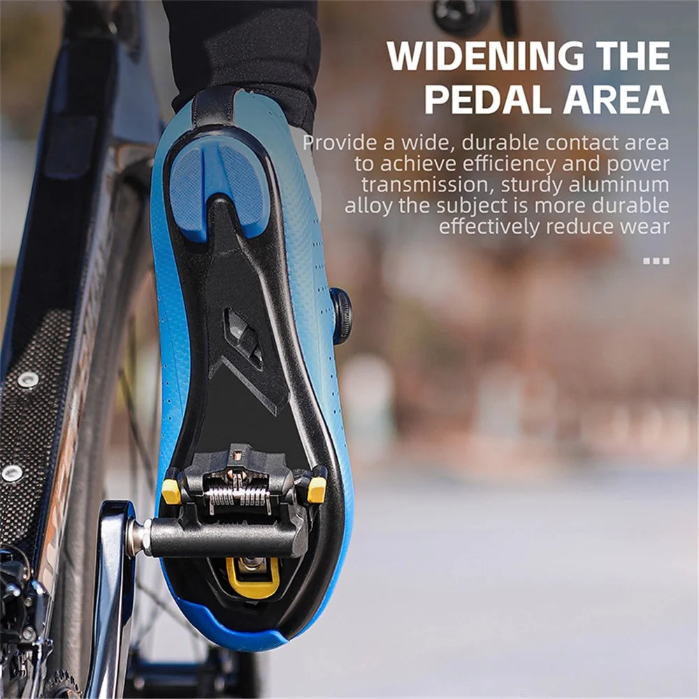 WEST BIKING YP0802116 1 Pair Chrome Molybdenum Steel Self-locking Bicycle Pedals with SPD Cleats - 6